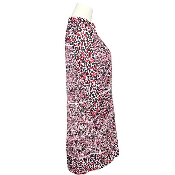 Reiss Anush Red Black White Abstract Print Dress Vintage Look Women’s | Size 4 - Picture 5 of 14
